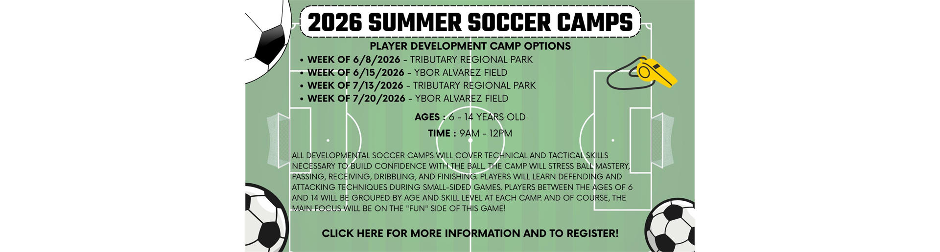 Summer 2026 Soccer Camps